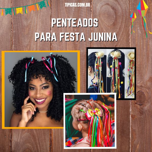 Penteado Infantil com elásticos coloridos e Maria Chiquinha 